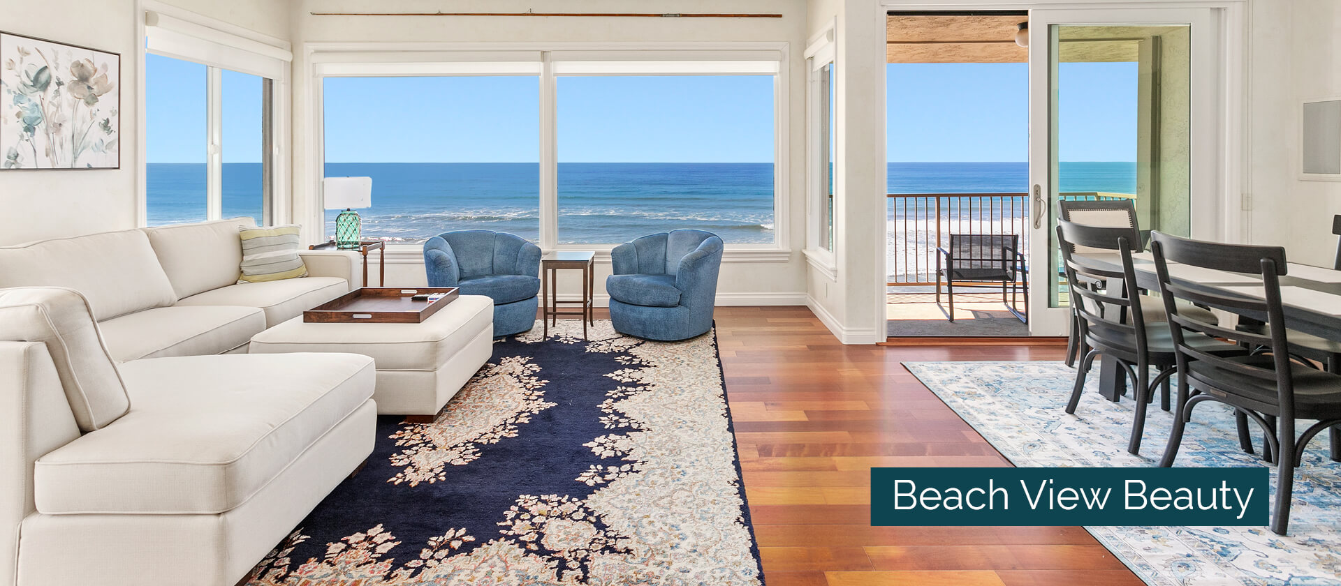 Beach View Beauty Living Room